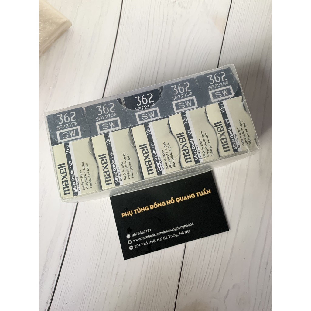 Pin viên đồng hồ Maxell 721 SR721SW SR721 362 ( Pin hộp maxell 721)