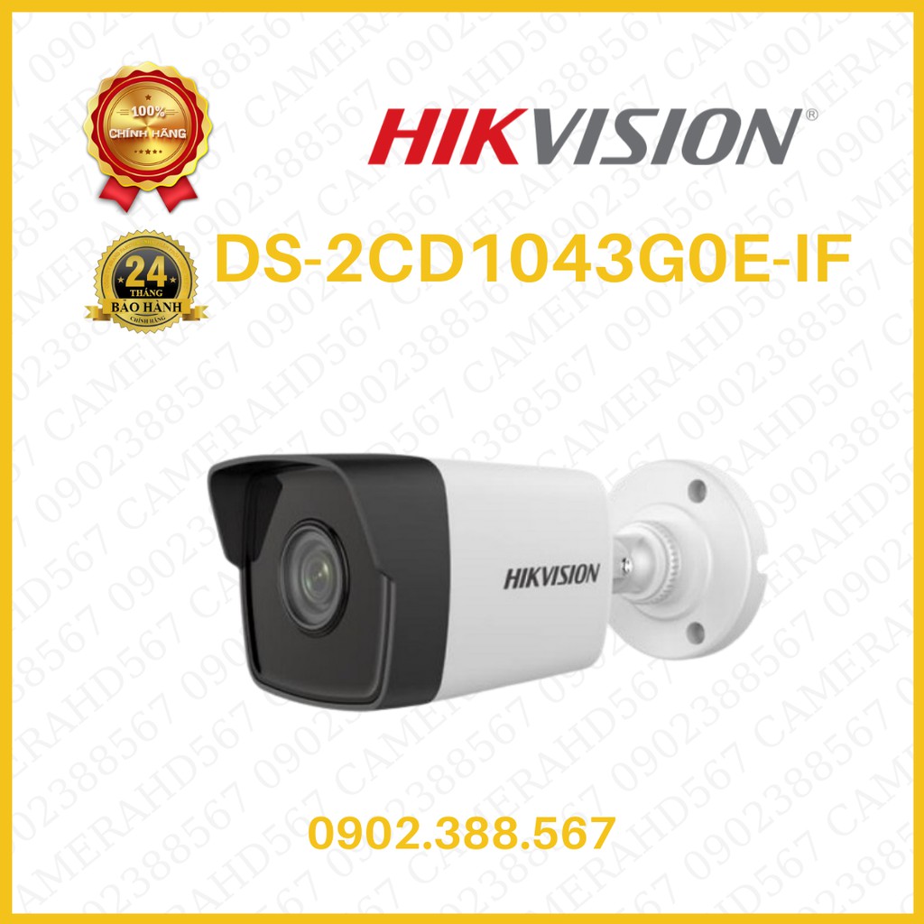 Camera IP hồng ngoại 4.0 Megapixel HIKVISON DS-2CD1043G0E-IF