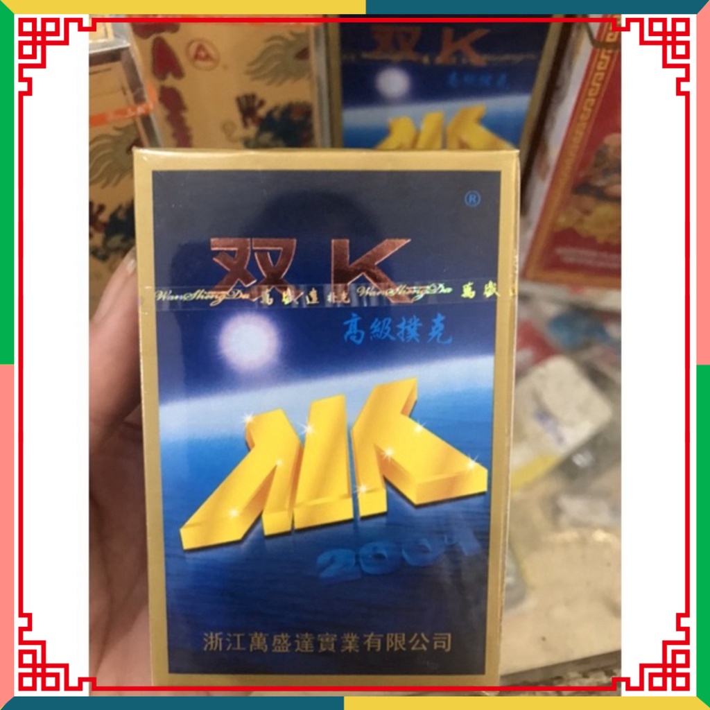 Bộ bài Tây/ Bộ Chắn tú lơ khơ rồng vàng + đỏ AAA hàng chuẩn