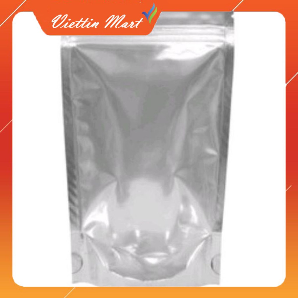 1KG TÚI ZIP BẠC 20x28cm [loại túi đựng 500G khô gà]