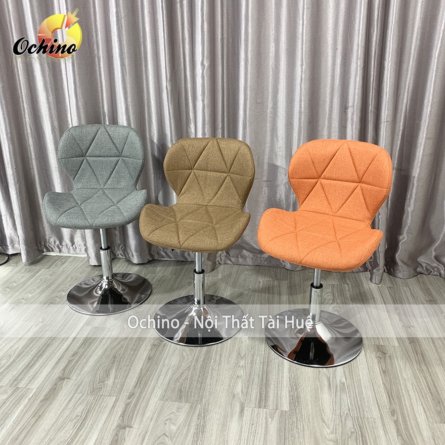 Ghế Xoay Trang Điểm Và Ngồi Bàn Học Bọc Da Và Bọc Vải Mẫu Kim Cương Hiện Đại Chân Thấp 30-50 (Ảnh Thật Và Video)