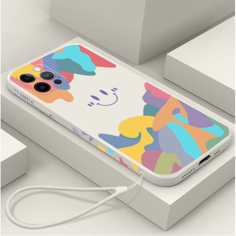 Ốp điện thoại silicon có dây đeo thích hợp cho Iphone 11 12 Pro Xs Max 8 7 Plus Xr X Se2020