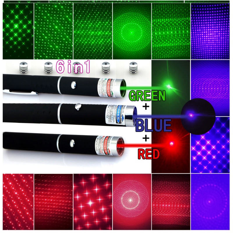 Bút Chỉ Điểm Màu Xanh Lá Cây 5 Trong 1 Lazer