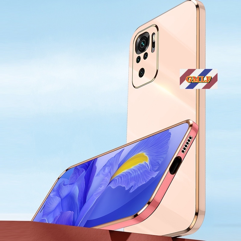 Ốp Điện Thoại Silicon Mạ Viền 6D Cho Xiaomi Redmi Note 10 9 Pro 10S 9S 7S 8 7