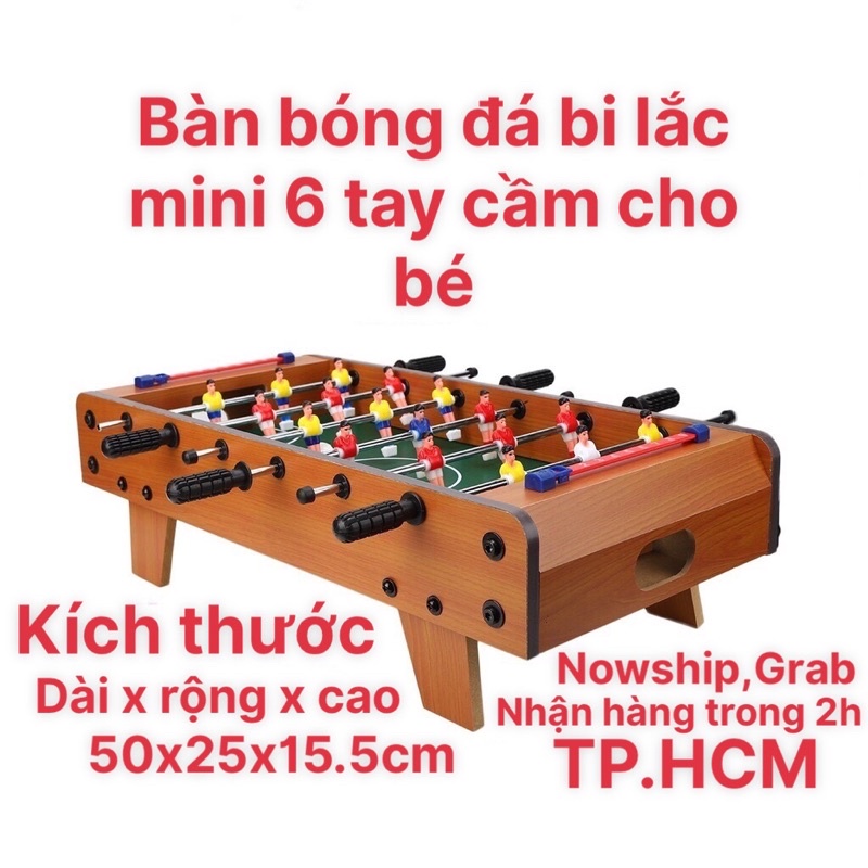 Bàn bóng đá trẻ em bi lắc cỡ lớn chất lượng cao ( 6 tay nắm)