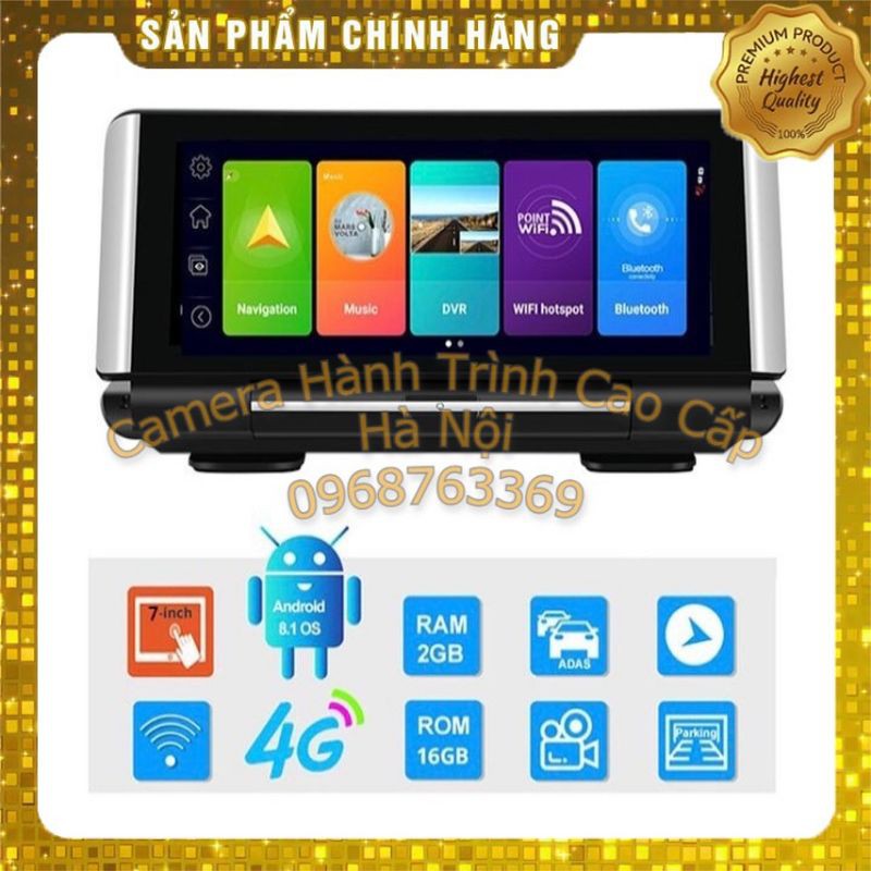 Camera Hành Trình Đặt Taplo 4G [ Freeship + Tặng thẻ 32GB ] Camera Hành Trình Đặt Taplo Phisung K7 Cao Cấp Tại Hà Nội