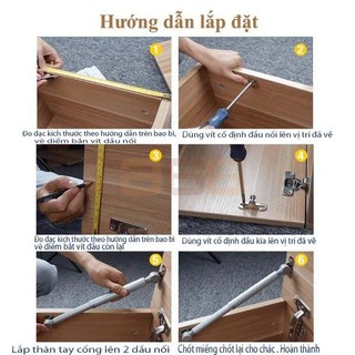 Ben hơi Fuki ( Tay nâng chống cánh tủ piston ) Nghề Mộc