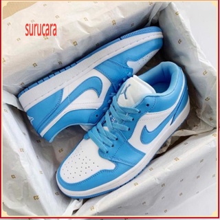 Giày jordan cổ thấp xanh dương nam nữ hàng cao cấp full box bill