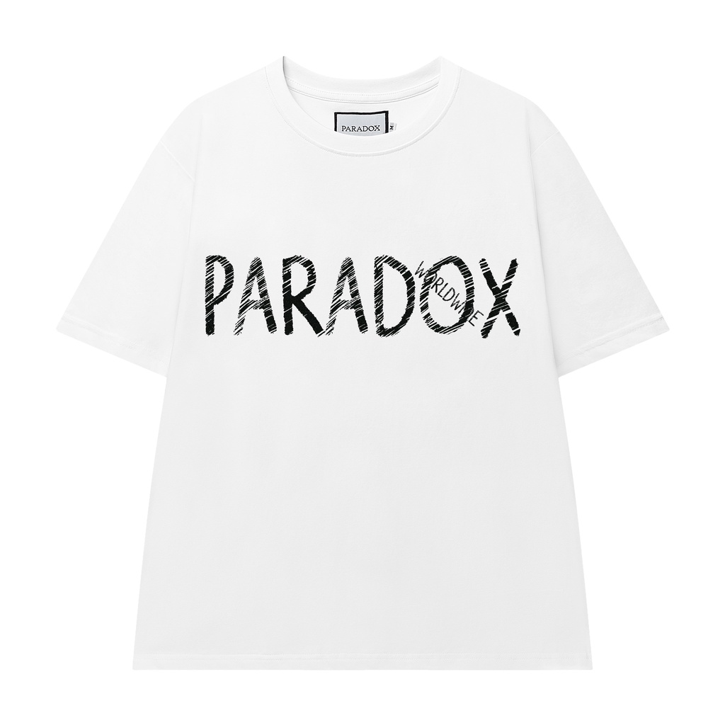 Áo thun tay lỡ Paradox SCRATCH LOGO TEE form rộng- nam nữ unisex