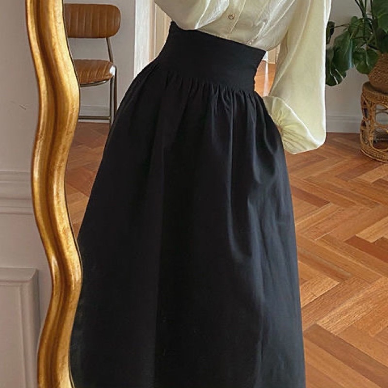 CHÂN VÁY VINTAGE CẠP CAO