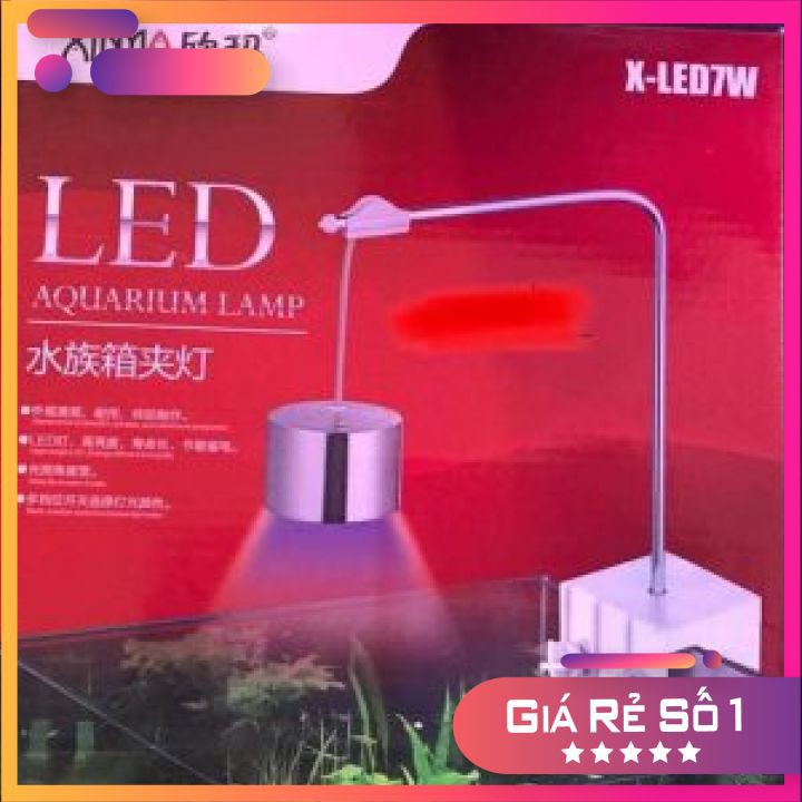 Đèn Rọi, Đèn Kẹp Led Xima 7W Ánh Sáng Trắng Cho Bể Cá Thủy Sinh