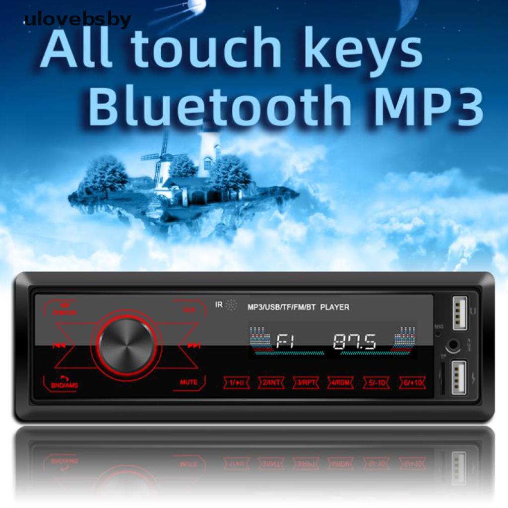 [ulovebsby] Car Stereo MP3 Player Bluetooth AUX USB TF FM Radio Audio In-dash Han [ulovebsby]