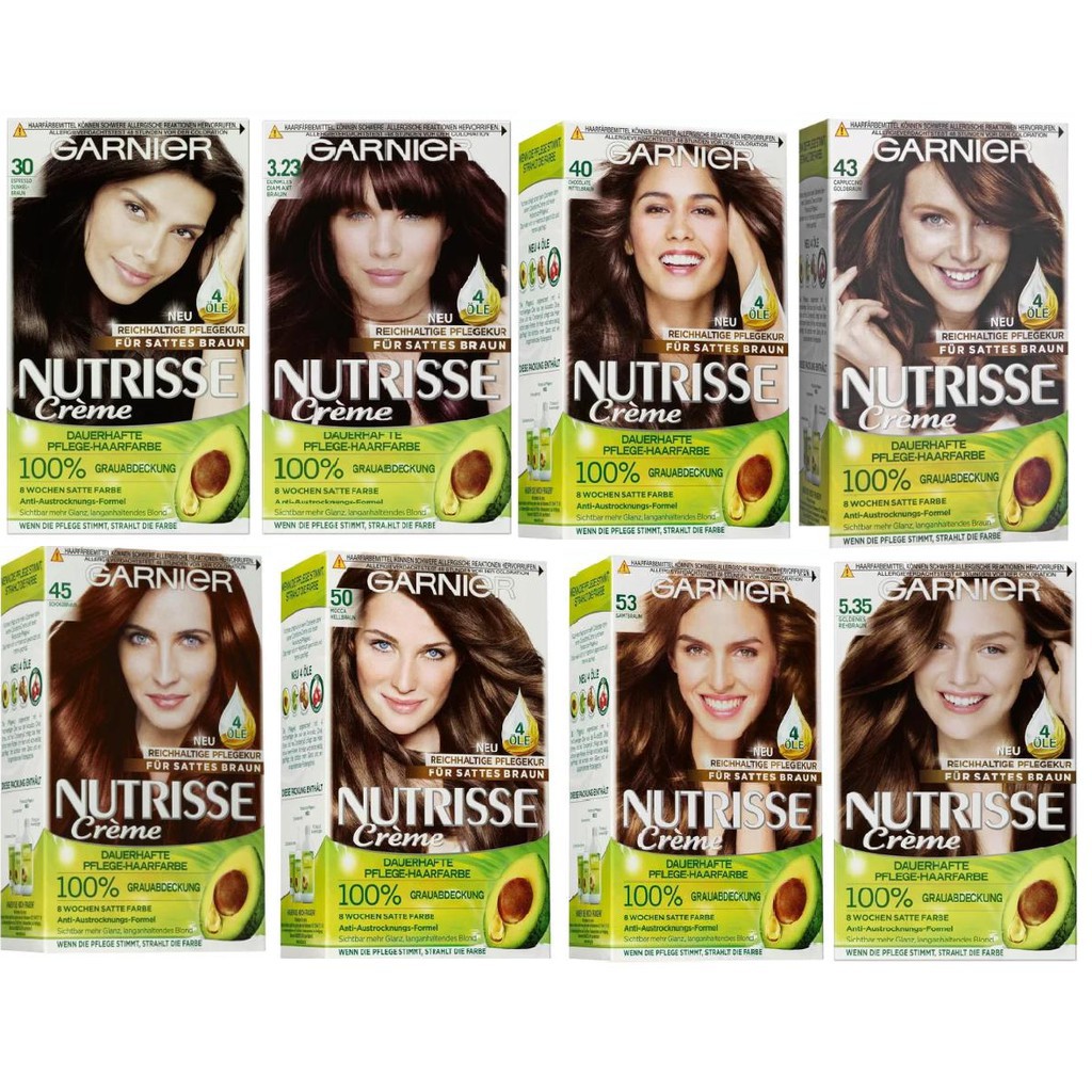 Thuốc nhuộm tóc garnier nutrisse creme Đức