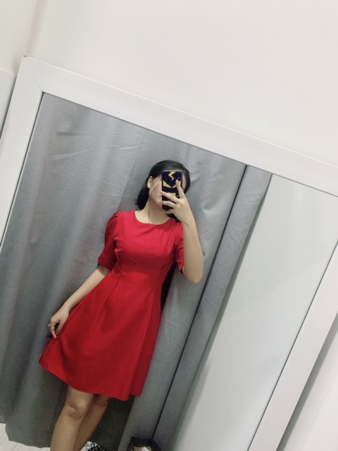 [Mã WASTMAY giảm 15% tối đa 30K đơn 150K] Đầm trắng pen eo tay phồng duyên dáng - Lovely Dress | BigBuy360 - bigbuy360.vn