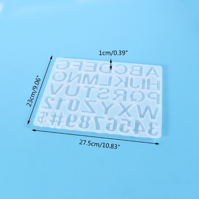 Sa Khuôn Silicon Làm Móc Khóa / Trang Sức Hình Chữ Cái DIY