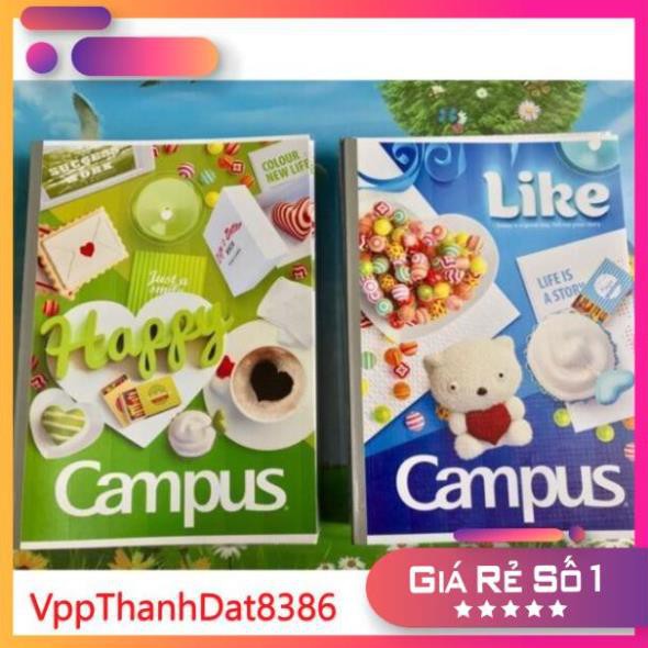 (Sale) Vở kẻ ngang Campus Gift 80 trang hàng chuẩn