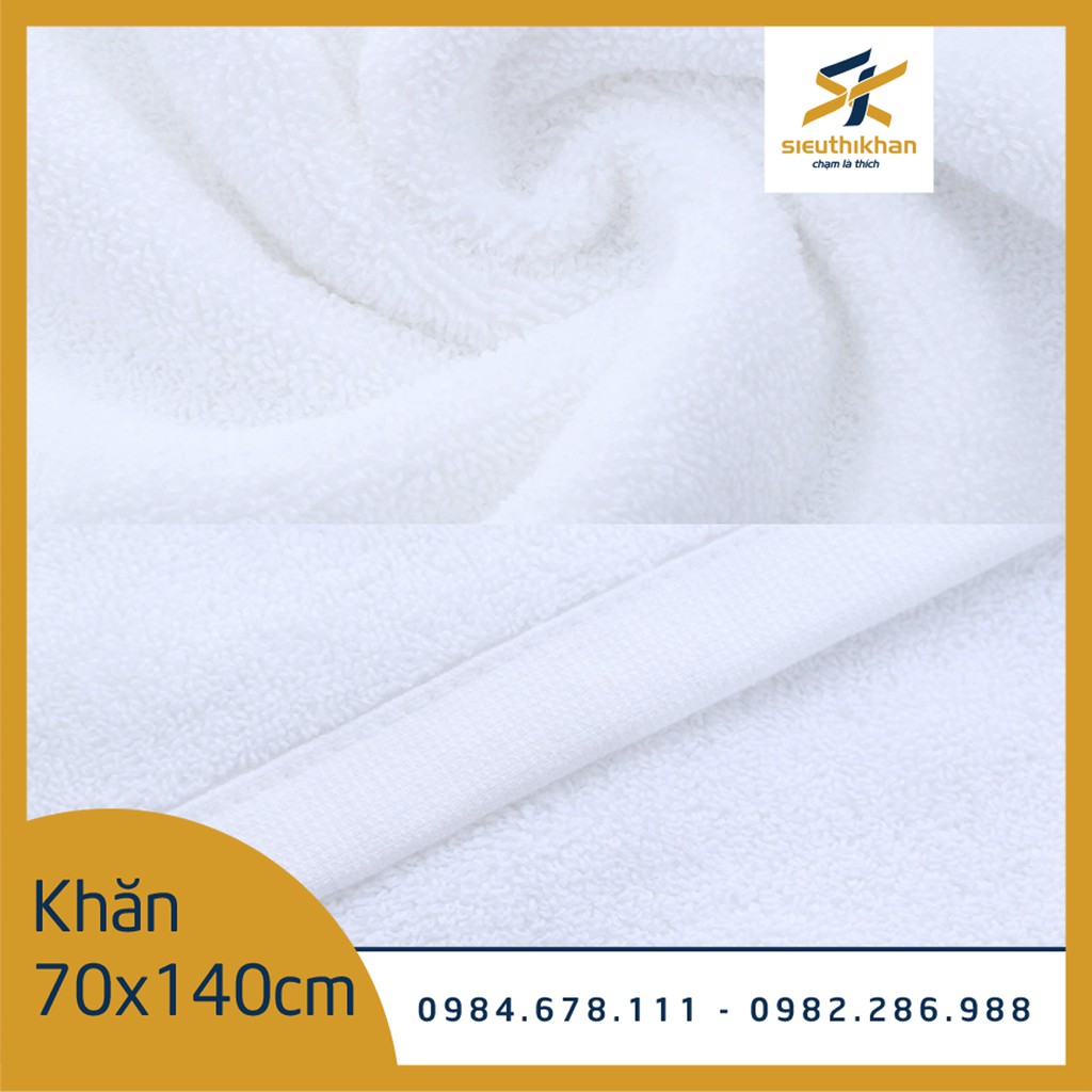 Khăn tắm khách sạn NamyA kích thước 70*140cm, chất liệu 100% cotton dùng cho khách sạn 3-5 sao | SIÊU THỊ KHĂN