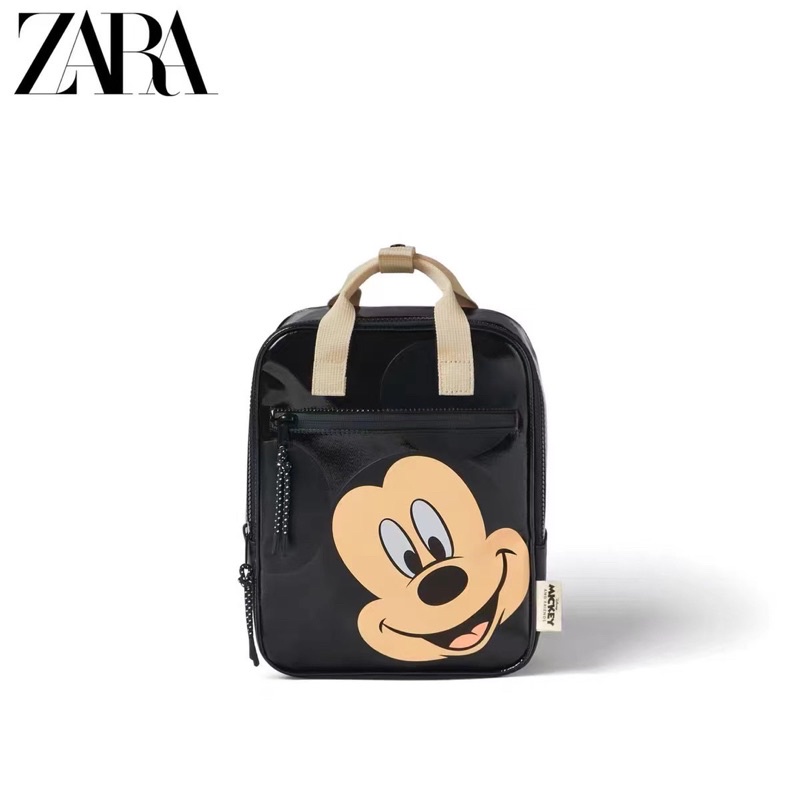 Balo cho bé zara mickey đen bóng,mẫu mới ra 2022,siêu đẹp mới onweb