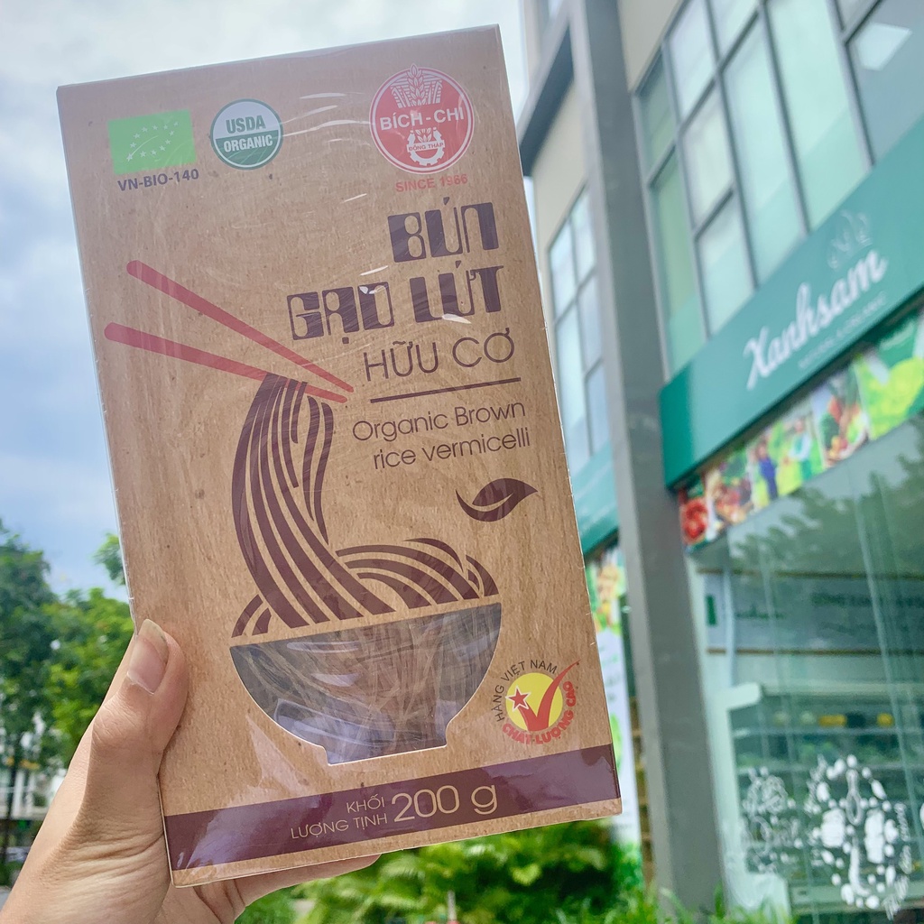 Bún Gạo/Phở Gạo Trắng/Lứt Hữu Cơ Bích Chi- Xanhsam Organic