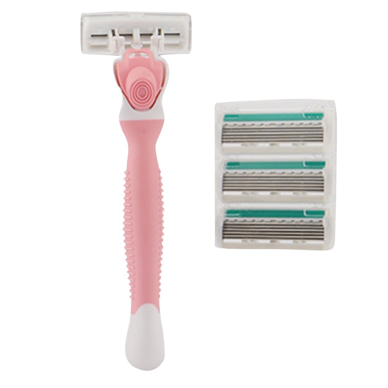 Dao Cạo Râu 6 Lưỡi Với 4 Tay Cầm Chống Trượt Thay Thế Cho Nữ YOUYO