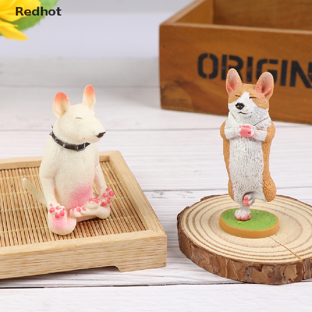 &lt; Redhot &gt; Mô Hình Chú Chó Husky Tập Yoga Vui Nhộn Kiểu Pháp