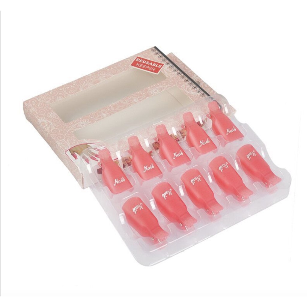 Kẹp Ủ Tháo Gel Tay Hộp 10 Cái