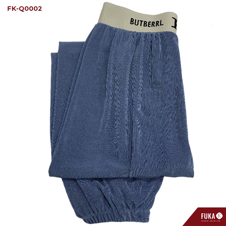 Quần ống rộng nữ FUKA - Quần jogger nữ cạp cao có chữ form rộng siêu xinh