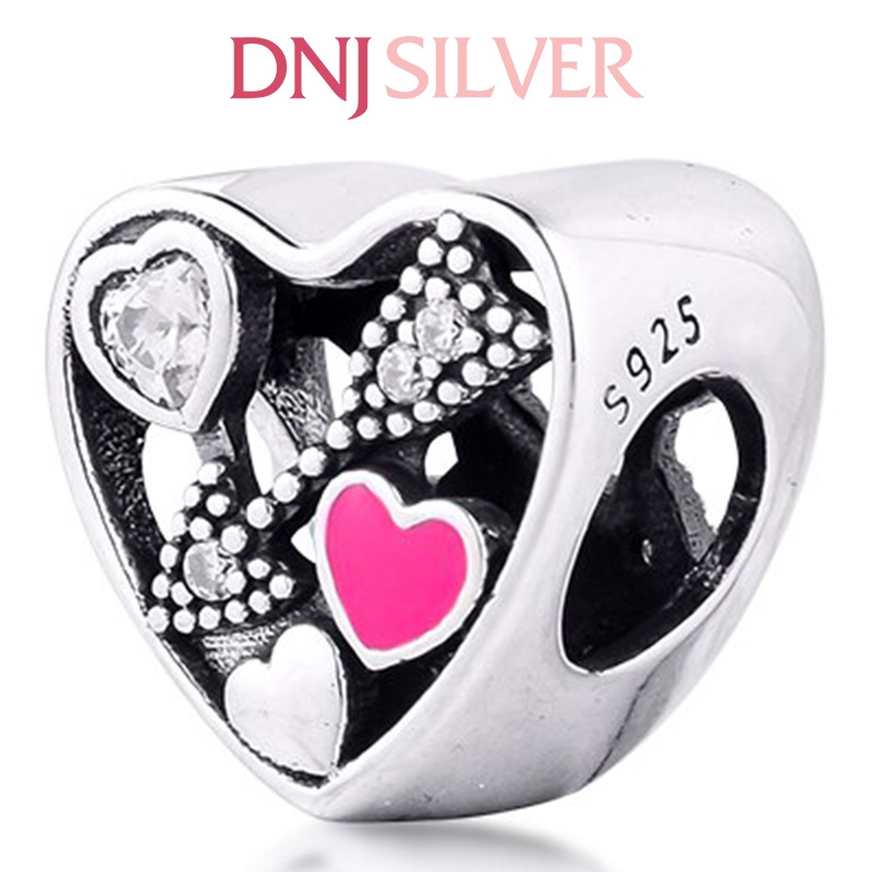 Charm bạc 925 cao cấp, hàng chuẩn bạc - Charm Struck by Love thích hợp để mix vòng tay charm - DN262
