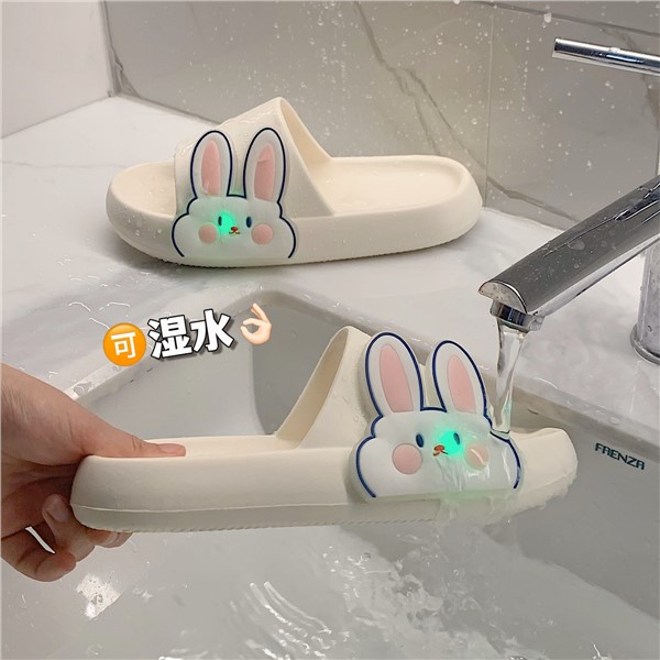 Dép Phát Sáng. Dép Quai Ngang Hình Thỏ Dễ Thương Thời Trang Mùa Hè Cho Nữ