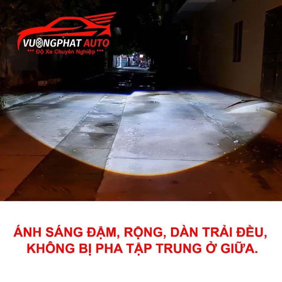 Bi Gầm Ô Tô Kus F2 Pha Cos Laze Siêu Bám Đường, Bi Led Ô Tô Trợ Sáng Phá Sương - Vượng Phát Auto