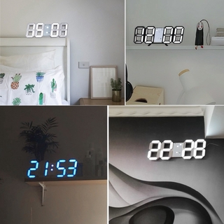Shipfast🚀 Đồng hồ báo thức đèn LED 3D hiện đại