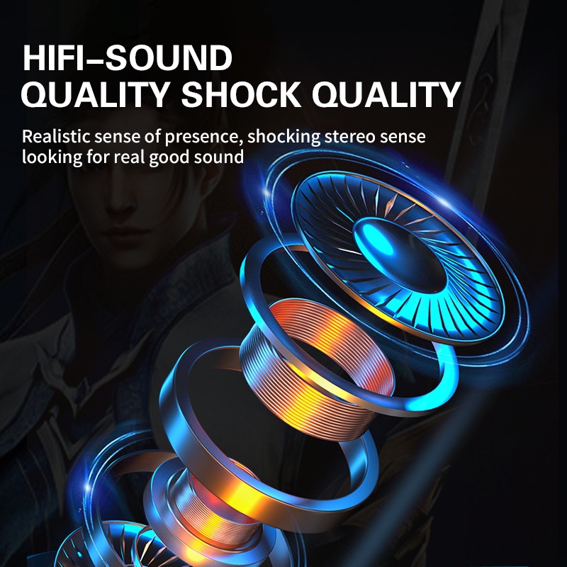 Tai nghe bluetooth 5.2 gaming không dây super bass chấtlượng nhet tai nhạc nhét tai không dây tai nghr dien thoai có mic, không dây chính hãng, caocấp chup tai TWS true wireless headset