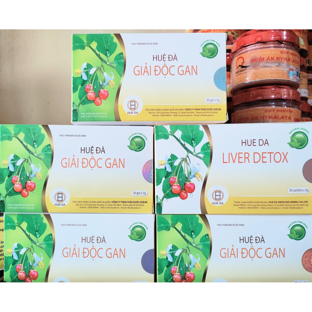 HUỆ ĐÀ GIẢI ĐỘC GAN (hộp 30 gói)