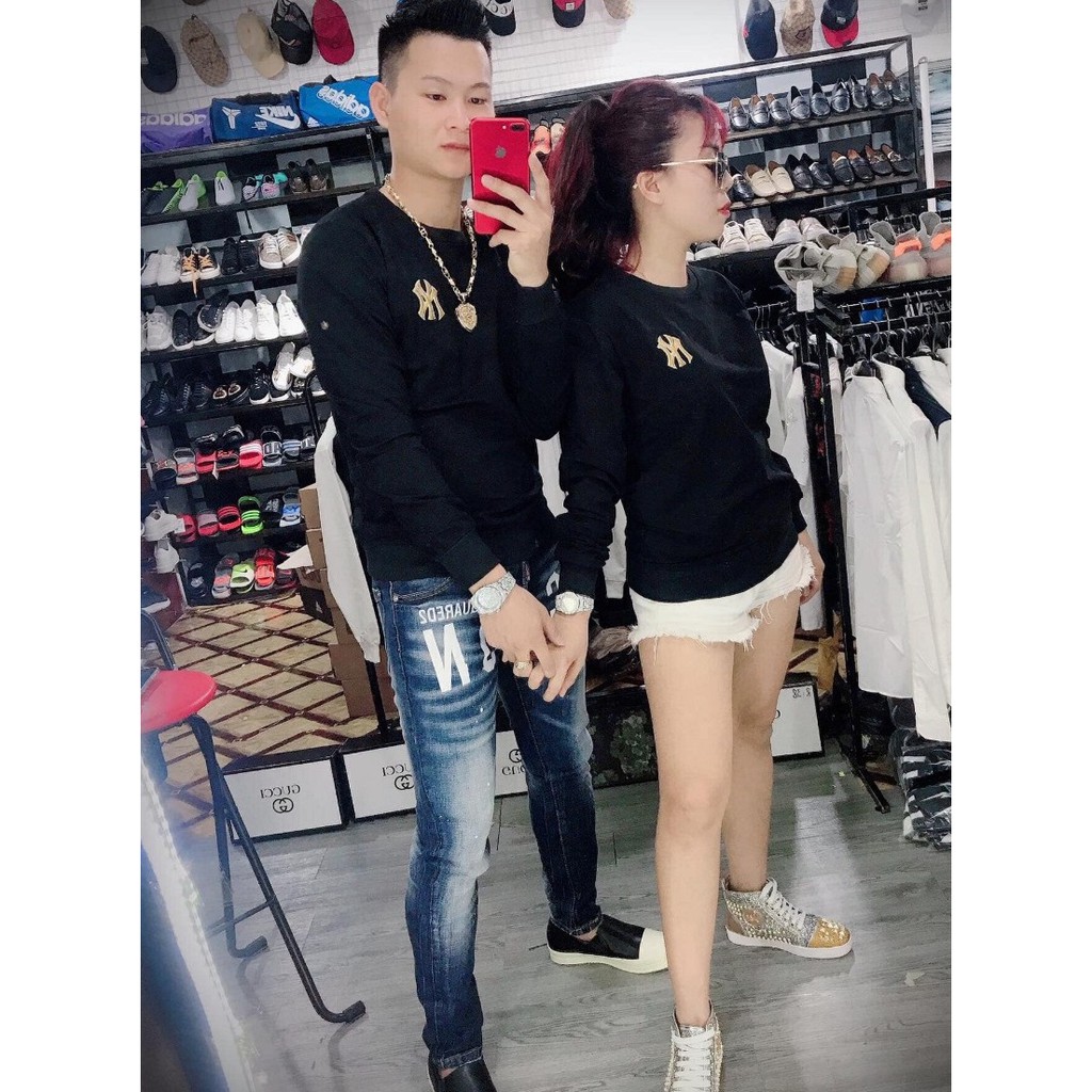 Áo Thun Nam Nữ Thu Đông Họa Tiết Đẹp Cá Tính  - Chất Liệu Nỉ Cao Cấp Loại 1 [Tặng tất khử mùi] - Full Size - TD11 - HQ F