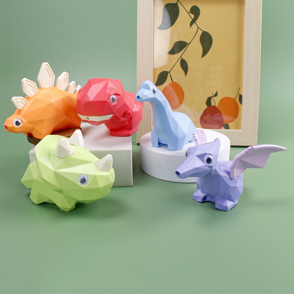 trang trí bánh sinh nhật [FREESHIP❤️] bộ 5 khủng long hoạt hình