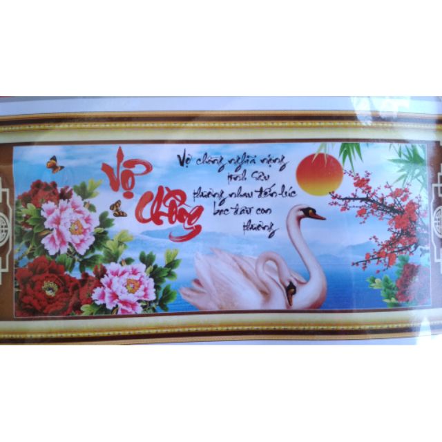 Tranh thêu 3d vợ chồng 7026