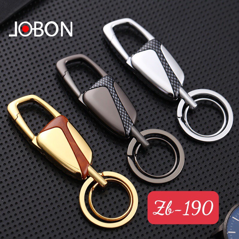 Móc khóa xe ô tô, xe máy Jobon ZB-190 Kim loại cao cấp chống han gỉ, chống va đập cực tốt