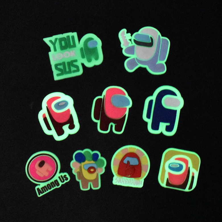 Phụ Kiện Nút Bấm Giày Dép crocs diy Dạ Quang Chuyên Dùng