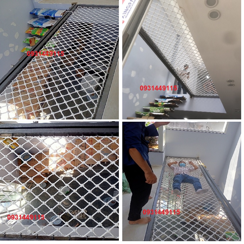 Lưới giếng trời, lưới đọc sách 8mm mắt 5cm Nguyễn Hùng , bền đẹp,thoáng mát.
