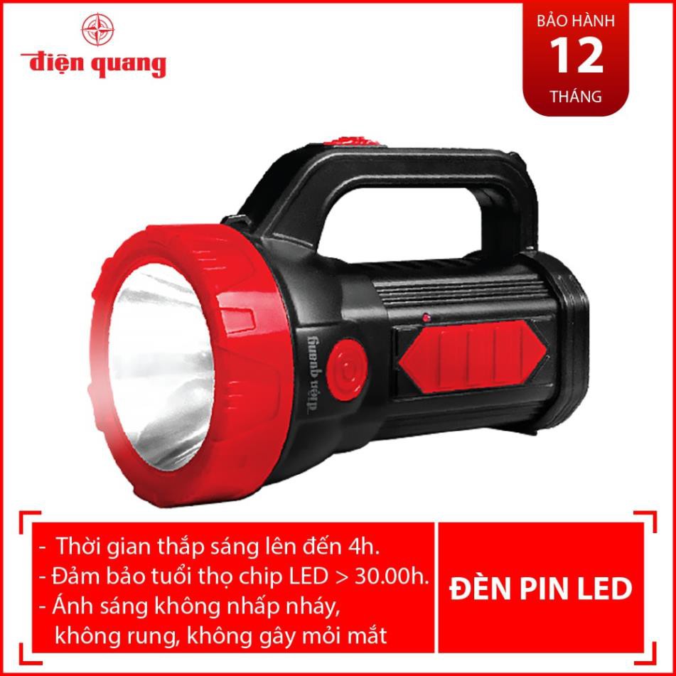 Đèn Pin LED Điện Quang ĐQ PFL09 R (Pin Sạc)