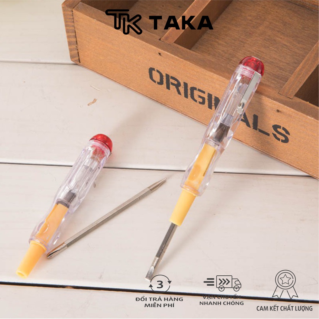 Bút thử điện đa năng 100 - 500V kiêm tua vít 2 đầu