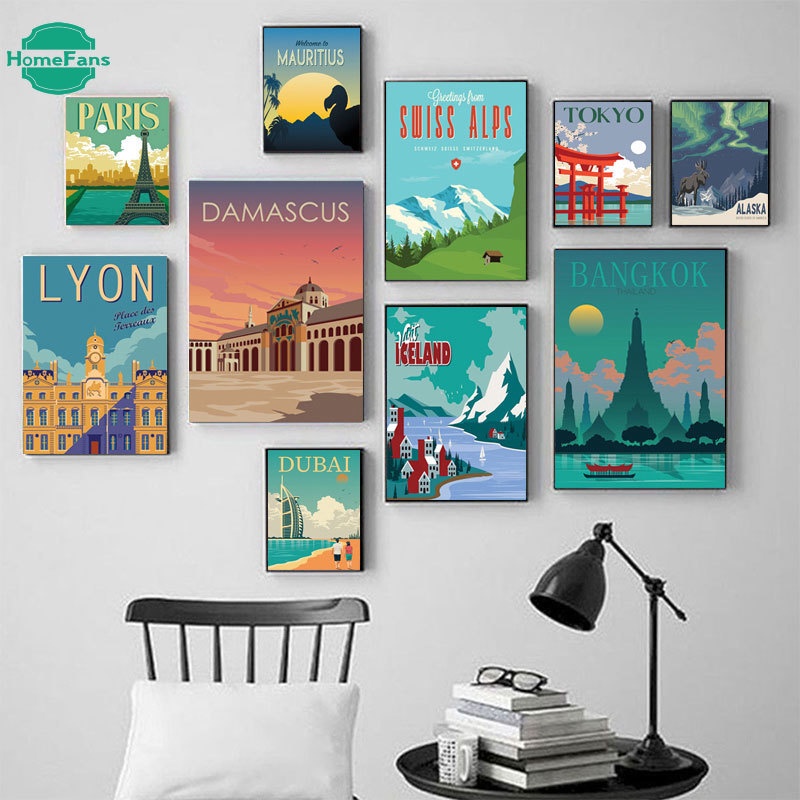 Tranh đá 5D DIY của Thành phố New York / Paris / London kích thước 30x40cm để trang trí nhà