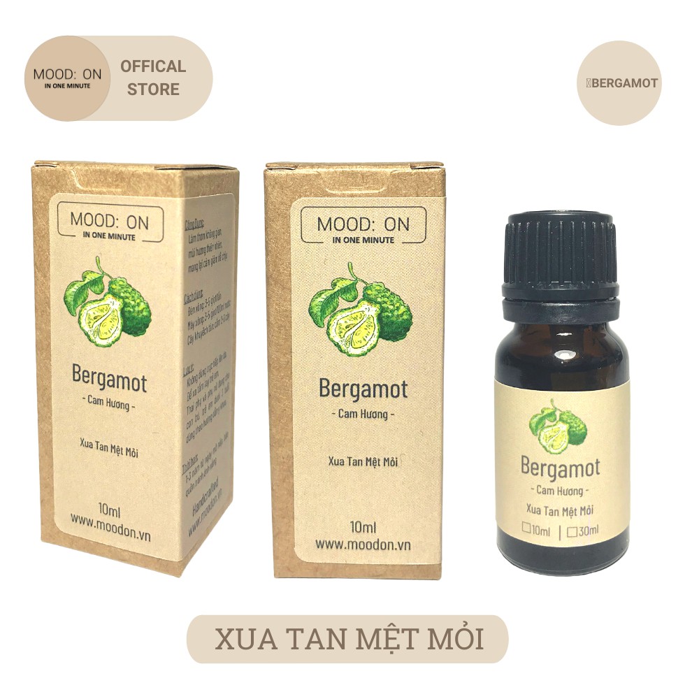 Tinh dầu Cam Hương MOODON.VN - Bergamot Essential Oil | Xua tan mệt mỏi
