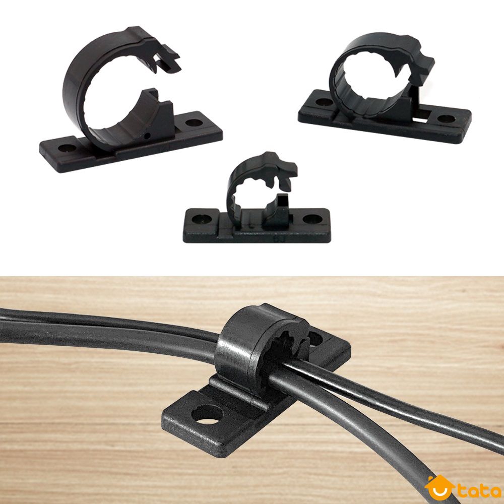 Kẹp cố định dây cáp điện tiện ích móc đường cong S dán tường