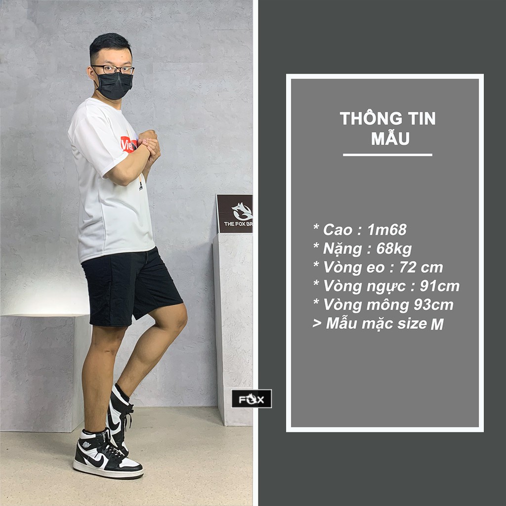 Quần Short nam nữ thể thao THE FOX dáng Unisex Form rộng