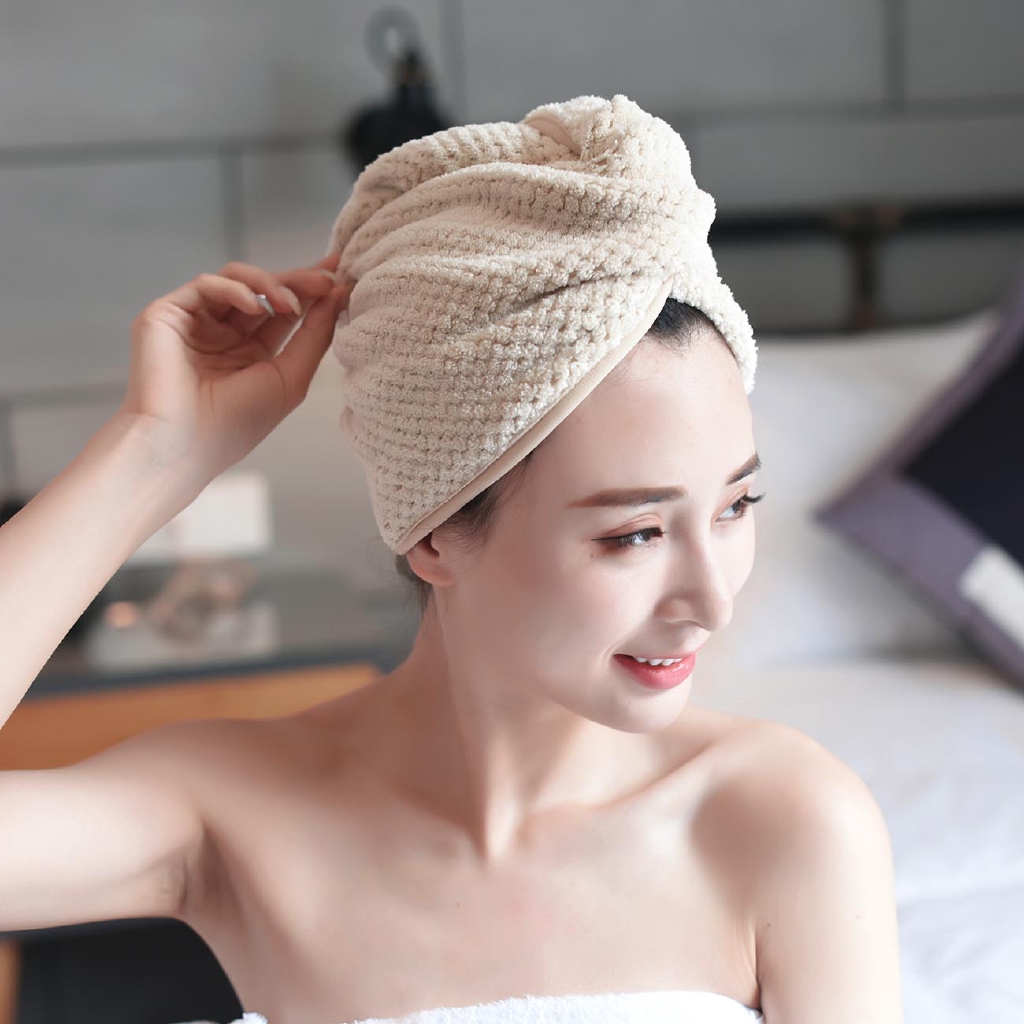 Khăn lau khô tóc nhanh ma thuật JUJIAJIA dành cho nữ sử dụng trong phòng tắm SPA