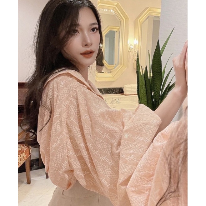 ÁO SƠMI TAY BỒNG LILY SHIRT DÁNG BABYDOLL FORM RỘNG OVERSIZE thiết kế tay phồng tiểu thư style ullzang hàn quốc