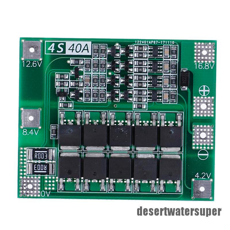 DSVN New upgrade 4s/40a bms 14.8v/16.8v 18650 lithium battery protection board