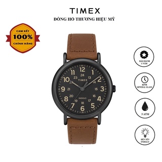 (Không Hộp) Đồng hồ Unisex Nam Nữ Timex Weekender 40mm 2-Piece Quick-Release - TW2T30500 Dây Da - Chính Hãng