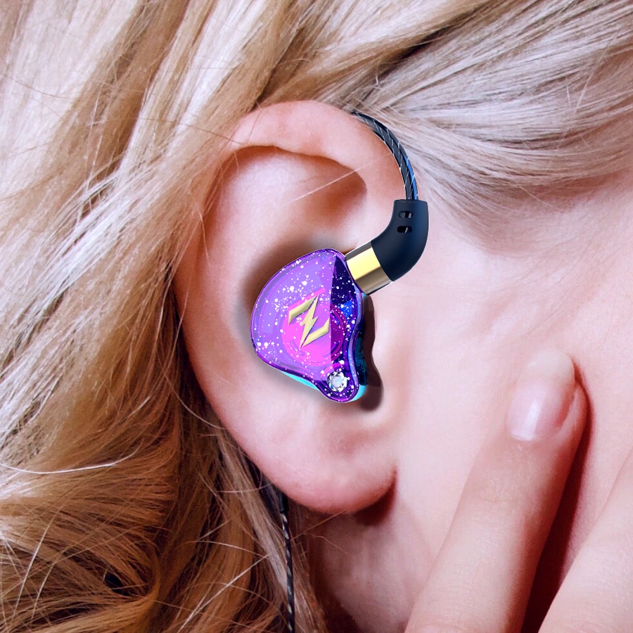 Tai Nghe Nhét Tai Có Dây Gaming QKZ Nune Zen Phiên Bản Mới GEN Z âm thanh Hifi (Có Mic, Jack Cắm Vuông, Chuyên Game,...)